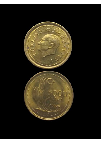 1999 5000 Türk Lirası Koleksiyon Para. Koleksiyon Başlangıç Setleri. Antika Darpane Hobi .