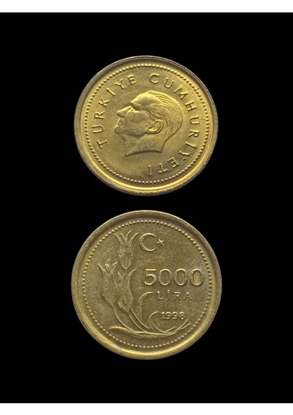 1998 5000 Türk Lirası Koleksiyon Para. Koleksiyon Başlangıç Setleri. Antika Darpane Hobi .