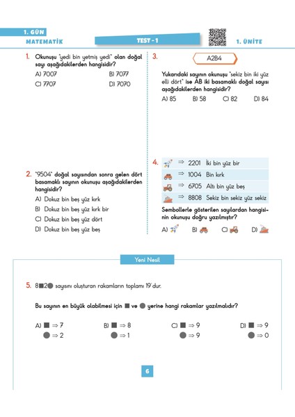 4. Sınıf Gün Gün Matik Seti Yeni Nesil Soru Bankası 2025 (Ev Ödevlerine Yardımcı Test ve Etkinlikler) fırsatları
