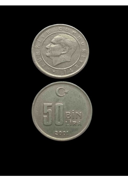 2001 50 Bin Türk Lirası Koleksiyon Para. Koleksiyon Başlangıç Setleri. Antika Darpane Hobi .