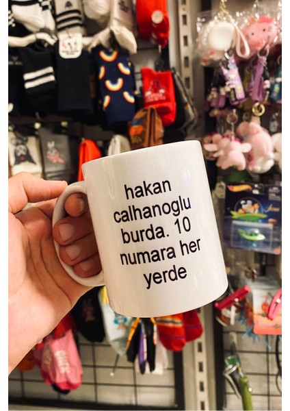 Beyaz Kupa Bardak Hakan Çalhanoğlu Tasarımı, Şık ve Kaliteli Kupa