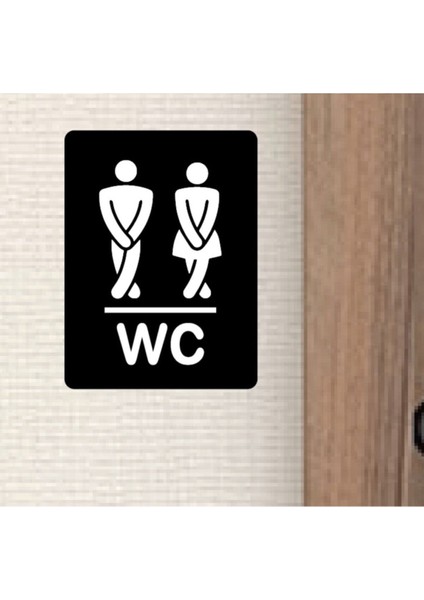 Eğlenceli ve Şık Siyah Kapı Tabelası, Tarzınızı Yansıtır