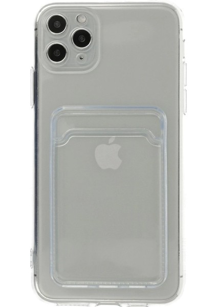 iPhone 11 Pro Max Kılıf Kart Şeffaf Silikon - Şeffaf fiyatları