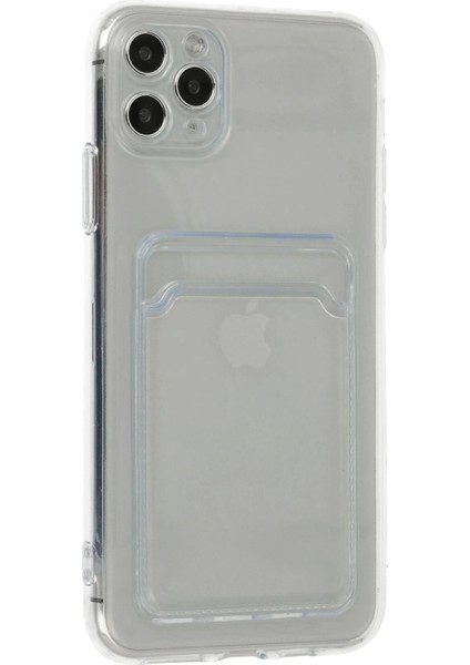 iPhone 11 Pro Max Kılıf Kart Şeffaf Silikon - Şeffaf modelleri