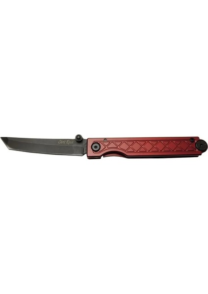 Chris Reeve Pocket Samurai 7425 Rd Kırmızı Kamp / Outdoor Çakı 18CM - Manuel, Kemerlikli, Kutulu