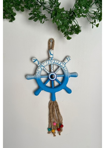 Mavi Orta Boy Dümen Kapı ve Duvar Süsü, Şık Dekorasyon Parçası fiyatları