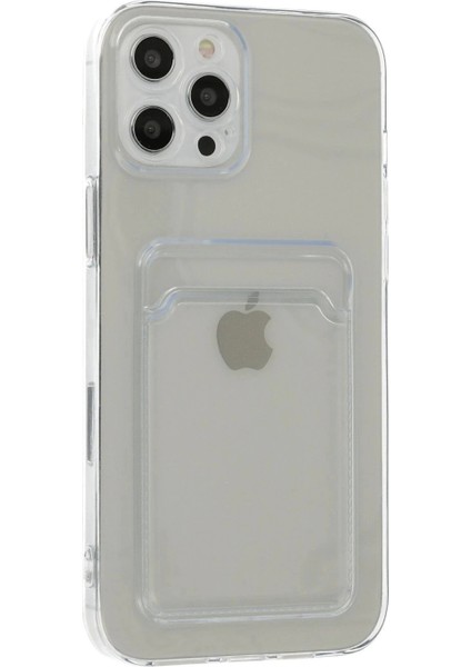 iPhone 12 Pro Max Kılıf Kart Şeffaf Silikon - Şeffaf fiyatları