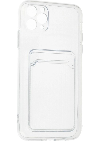 iPhone 11 Pro Max Kılıf Kart Şeffaf Silikon - Şeffaf indirimleri