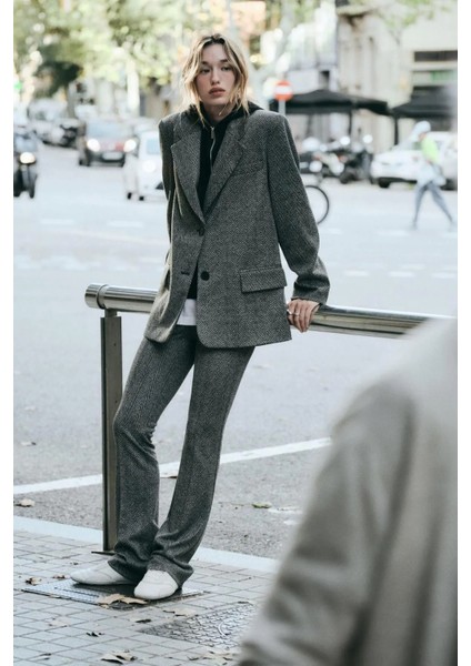 Allbucks Zara, Balıksırtı Ispanyol Paça Tayt Pantolon ABZRA1052