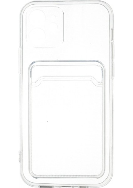 iPhone 12 Kılıf Kart Şeffaf Silikon - Şeffaf modelleri