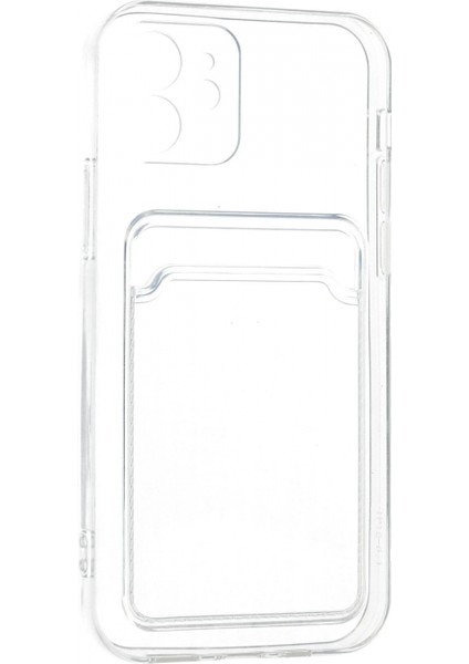 iPhone 12 Kılıf Kart Şeffaf Silikon - Şeffaf fırsatları
