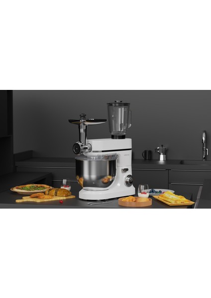 3in1 6lt Hamur Yoğurma Makinesi Cam Smoothie Hazne Blender Kıyma Makinesi Karıştırıcı Mikser Makinesi fiyatları