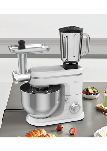 3in1 6lt Hamur Yoğurma Makinesi Cam Smoothie Hazne Blender Kıyma Makinesi Karıştırıcı Mikser Makinesi fırsatları