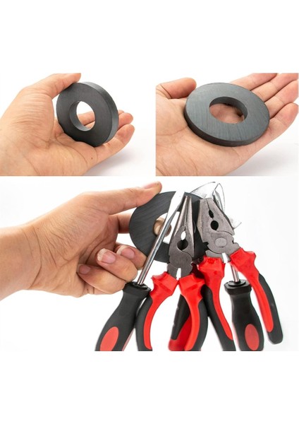 60X32X10 mm Ferrit Kömür Halka Seramik Mıknatıs Magnet fırsatları
