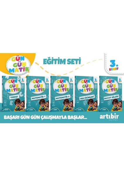 3. Sınıf Gün Gün Mega Yeni Nesil Soru Bankası Seti (Ev Ödevlerine Yardımcı Test ve Etkinlikler) modelleri