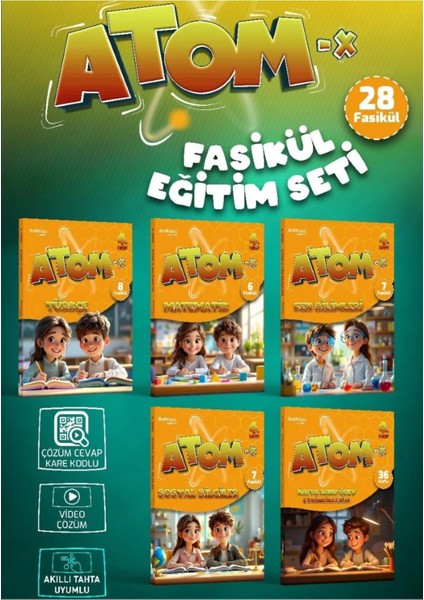 Atom-X 4.sınıf Fasikül Eğitim Seti 28 Fasikül