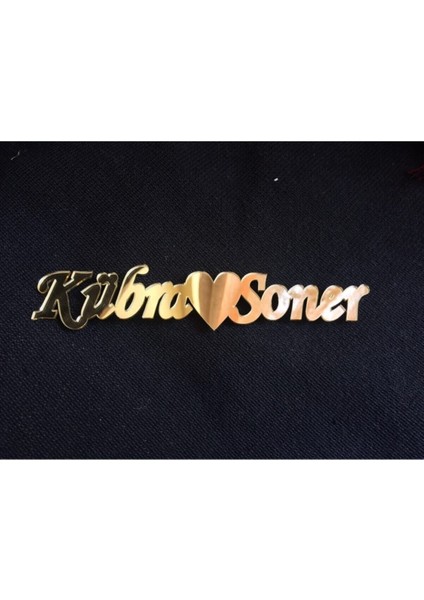 Şık Pleksi Nişan Tepsisi ve Yüzük Kutusu, Isimlik ile Özel Tasarım modelleri