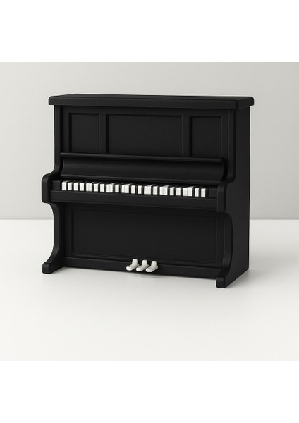 3D Baskı Mini Piyano Müzik Kutusu | El Yapımı Dekoratif Maket | Renk Seçenekli Hediyelik