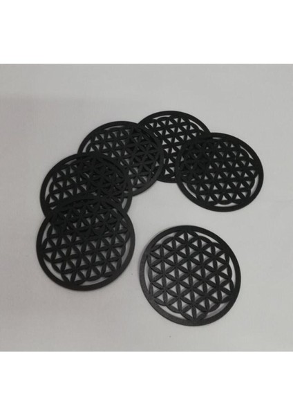 El Yapımı Ahşap Çiçek Desenli Bardak Altlığı, Şık ve Doğal Tasarım indirimleri