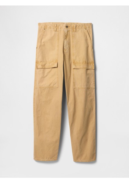 Erkek Sarı Baggy Utility Pantolon modelleri