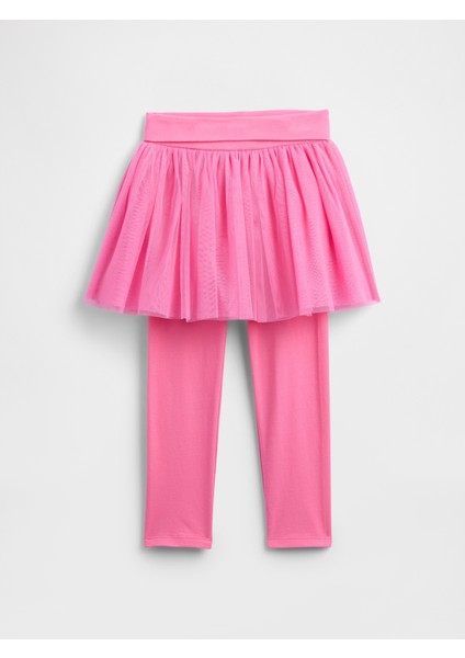 Kız Bebek Pembe Babygap Tül Etek Tayt