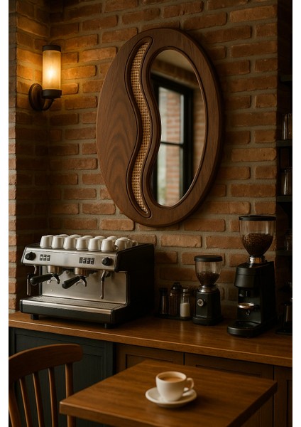 Kahve Çekirdeği Dekoratif Ayna - Kahve Dekorasyon fiyatları