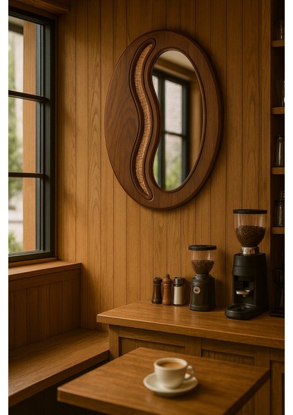 Kahve Çekirdeği Dekoratif Ayna - Kahve Dekorasyon modelleri