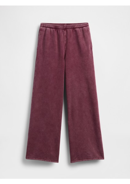 Kadın Bordo Vintagesoft Baggy Wide-Leg Pantolon fiyatları