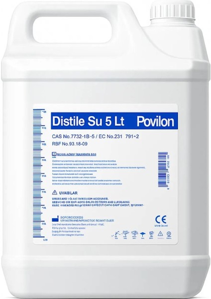 Ultra Saf Distile Su 5 Litre – Ütü, Akü, Radyatör, Akvaryum Ve Gümüş Suyu Için Yüksek Saflıkta Su
