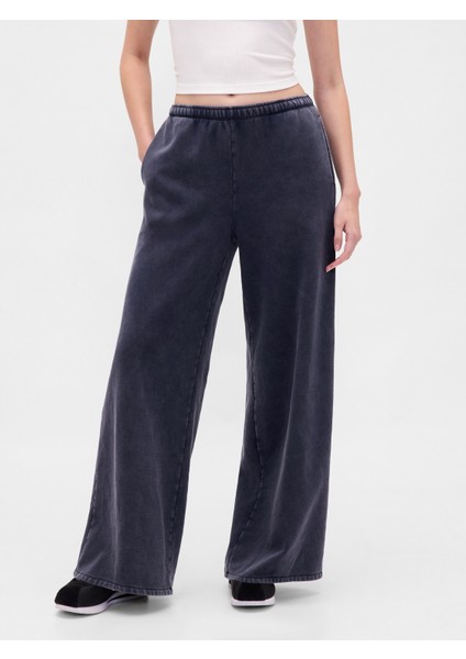 Kadın Lacivert Vintagesoft Baggy Wide-Leg Pantolon