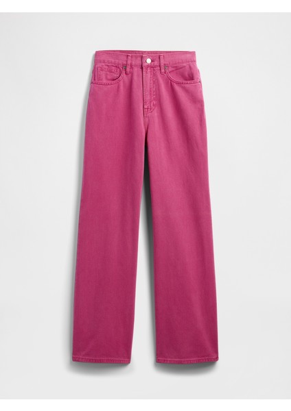 Kadın Pembe Wide Leg Jean fiyatları
