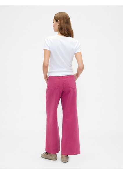 Kadın Pembe Wide Leg Jean indirimleri