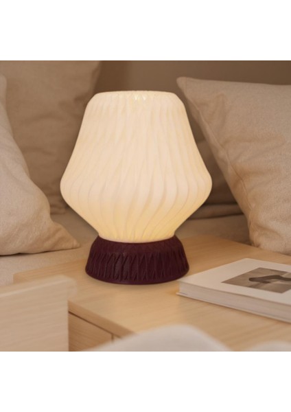 Tera El Yapımı Abajur – Reçine Taban, Beyaz Özel Tasarım Şapka | Modern Retro Stil fırsatları