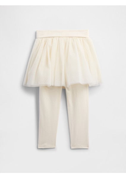 Kız Bebek Beyaz Babygap Tül Etek Tayt modelleri