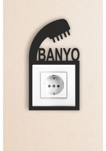 Siyah Ahşap Banyo Priz Çerçevesi, Şık ve Dayanıklı Tasarım fiyatları