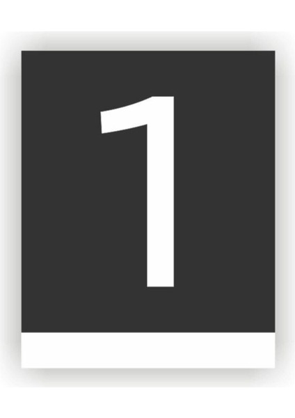 Turuncu Pleksi Dikey Kapı Numarası, Modern ve Şık Tasarım