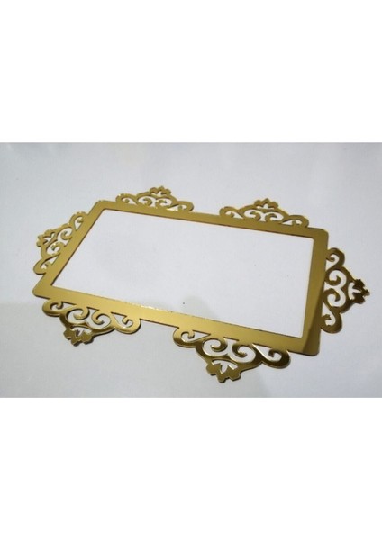 Altın Renkli Dekoratif Priz Kenarı Süsü, Çiftli Tasarım, Şık ve Zarif Detaylar