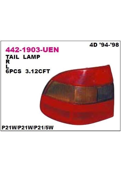 Opel Astra F 1995 Arka Stop Lamba Sol Depo