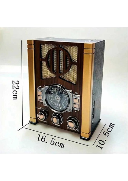 Nns Taşınabilir Nostaljik Fm Radyo Bluetooth + Tf Kart + Usb Destekli Ahşap Kasa Radyo modelleri