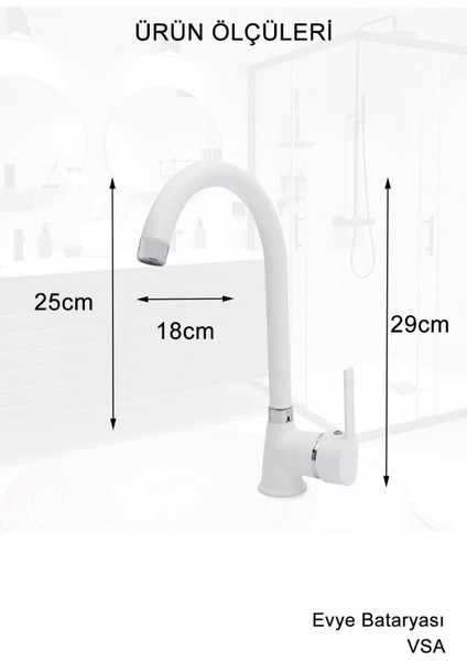 Beyaz Robot Yağmurlama Duş Seti Banyo Mutfak Lavabo Bataryası Pirinç Musluk Seti modelleri