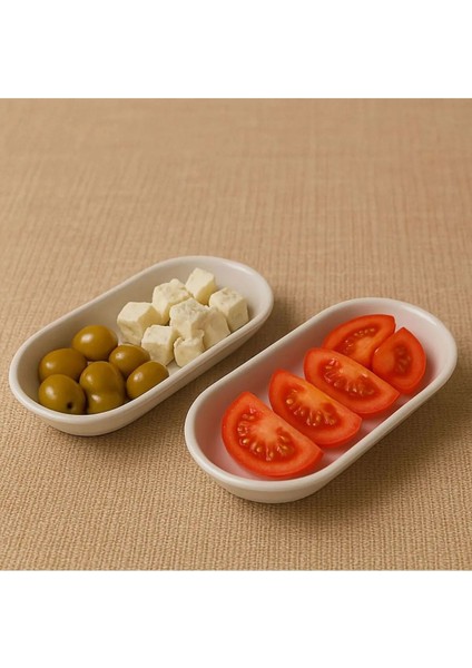 Beyaz 1. Sınıf Seramik Çerezlik ve Sunum Tabak Seti fiyatları