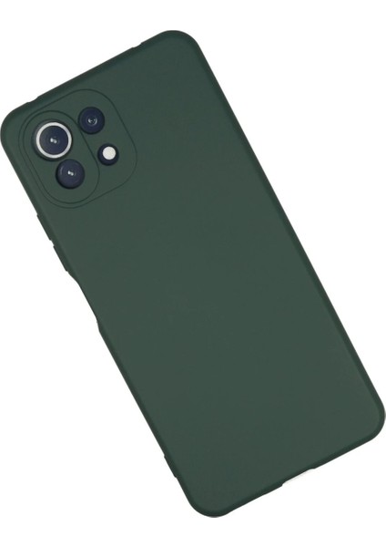 Xiaomi Mi 11 Lite Kılıf Nano Içi Kadife Silikon - Koyu Yeşil fiyatları