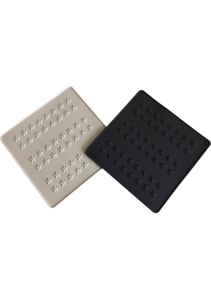 Bybirgul_pinkrose Silikon Nihale 2 Adet Siyah&beyaz ,fırın Tutacağı ,airfryer Pişirme Matı fırsatları