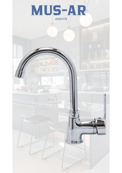 Lavabo Bataryası Musluğu Çeşmesi Çift Su Girişli