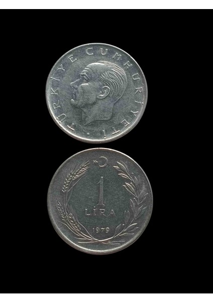 1976 1 Türk Lirası Koleksiyon Para. Koleksiyon Başlangıç Setleri. Antika Darpane Hobi .