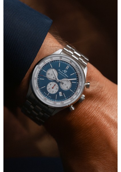 Aeromatic Chronograph Swiss Made Çelik Erkek Kol Saati