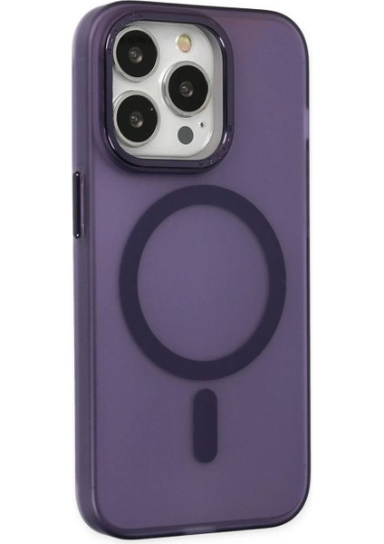 iPhone 15 Pro Kılıf Lodos Magneticsafe Mat Kapak - Mor fiyatları
