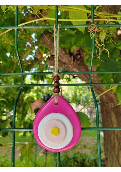 Renkli El Yapımı Nazar Boncuğu Duvar ve Ağaç Süsü 5’li Set – Seramik Dekoratif Askı fiyatları