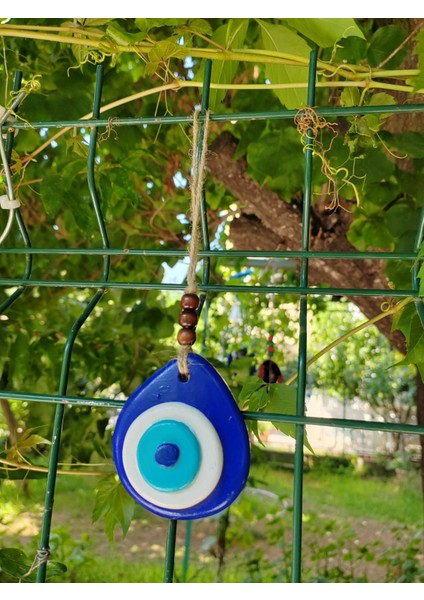 Renkli El Yapımı Nazar Boncuğu Duvar ve Ağaç Süsü 5’li Set – Seramik Dekoratif Askı modelleri