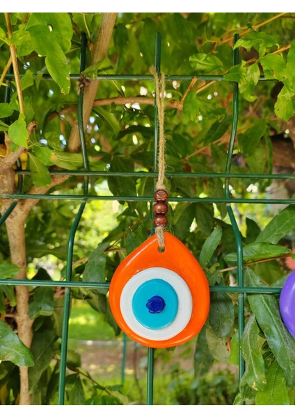 Renkli El Yapımı Nazar Boncuğu Duvar ve Ağaç Süsü 5’li Set – Seramik Dekoratif Askı fırsatları